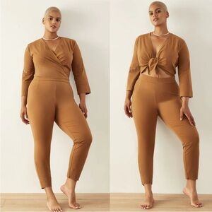 ADAY destination jumpsuit in camel